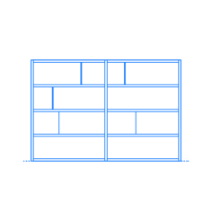Furniture Bookcases Kai Shelving Wide Icon Svg Vector, Free Vectors File